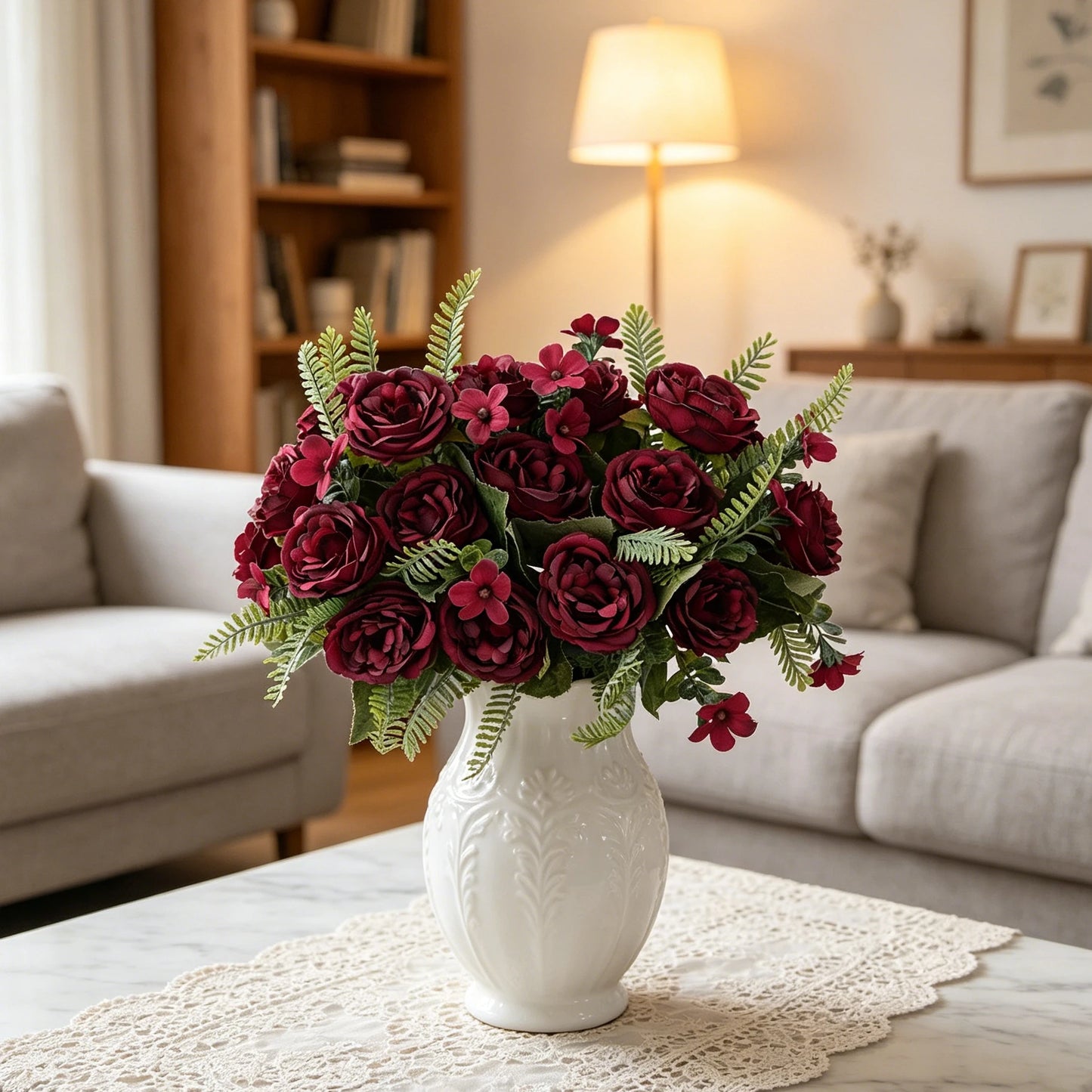 Silk Artificial Hydrangea Rose Bouquet | Wedding & Home Decor