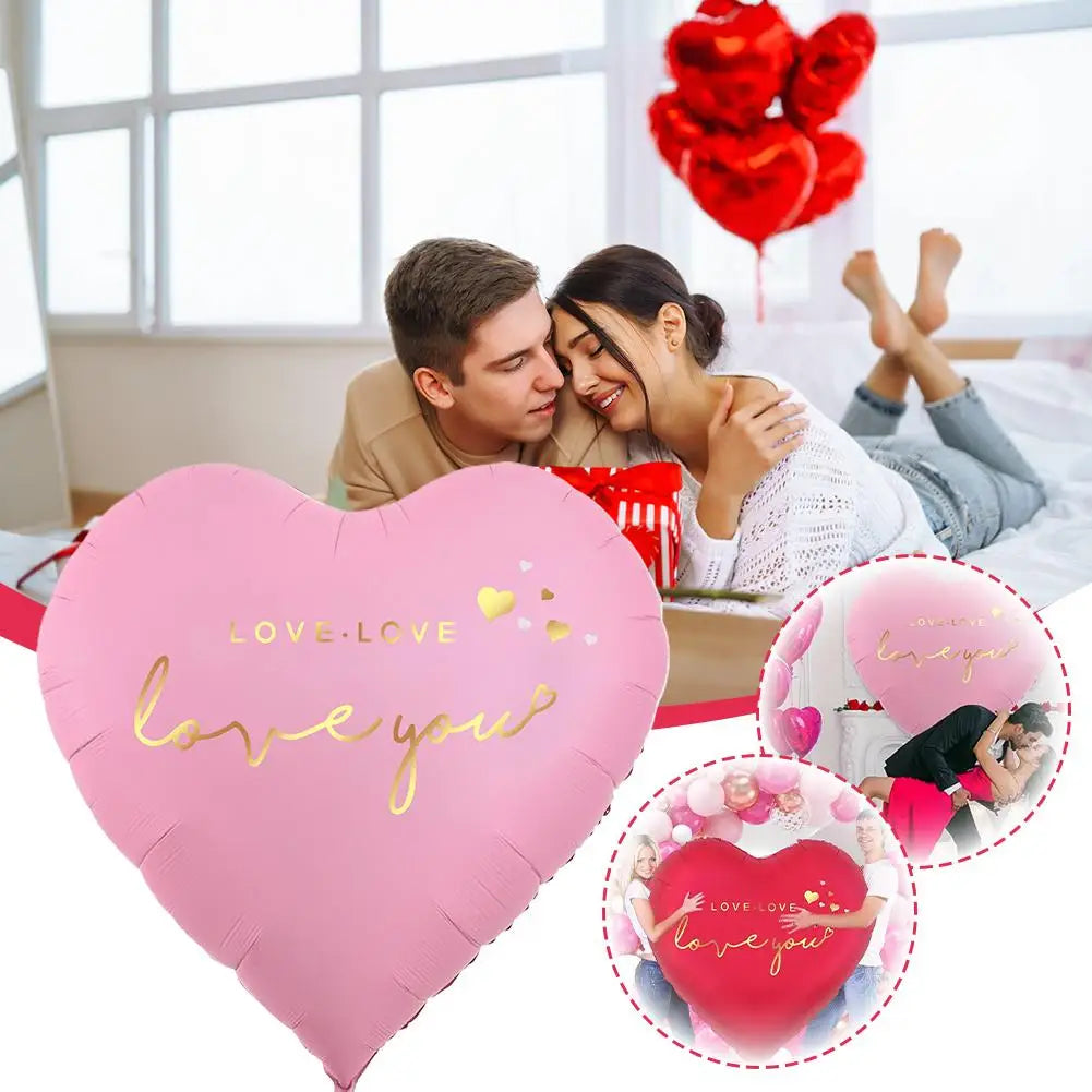 63-Inch Heart Foil Balloon | Wedding & Valentine Party Decor