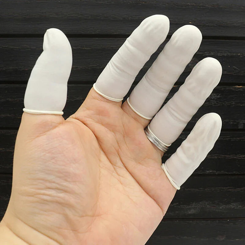 Latex Finger Cots – Non-Slip Anti-Static Fingertip Protectors