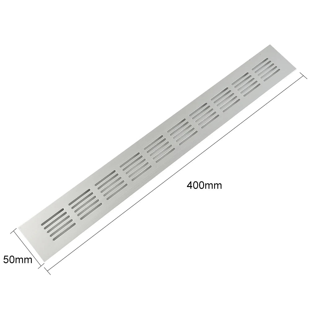 Aluminium Rectangular Cabinet Wardrobe Air Vent Grille Ventilation