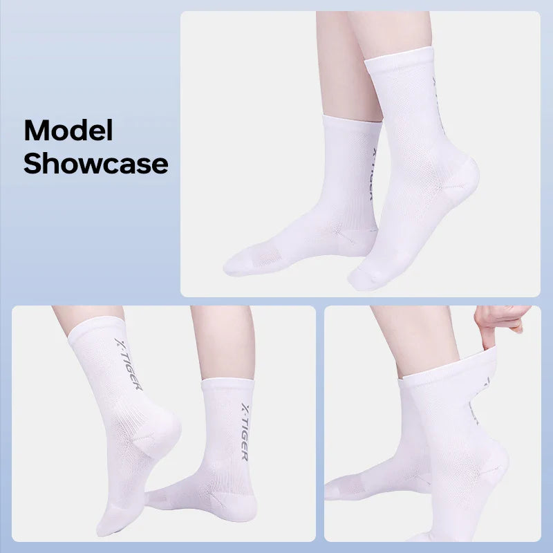 X-Tiger Reflective Cycling Socks – Breathable & Non-Slip