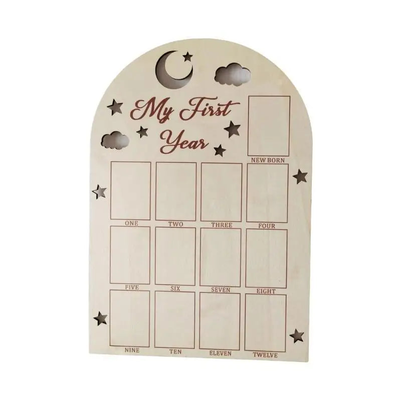 Baby First Year Photo Display Board – 12 Month Picture Frame