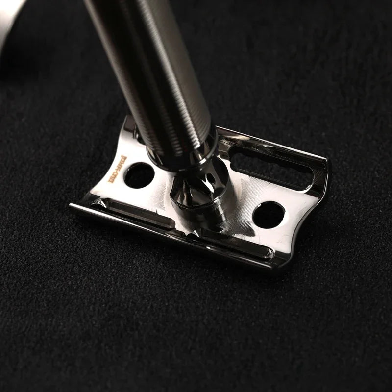 2026 Yaqi Lightweight Floating Stainless Steel Safety Razor 0.75mm Blade Gap for Smooth Shaving Peaceful Pleasures Health and Wellness