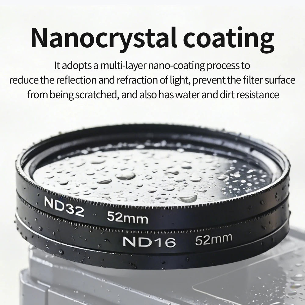52mm ND & CPL Filters Set For DJI Osmo Action6 Neutral Density Camera Lens ND Filter And Filter Adapter Ring Peaceful Pleasures Health and Wellness