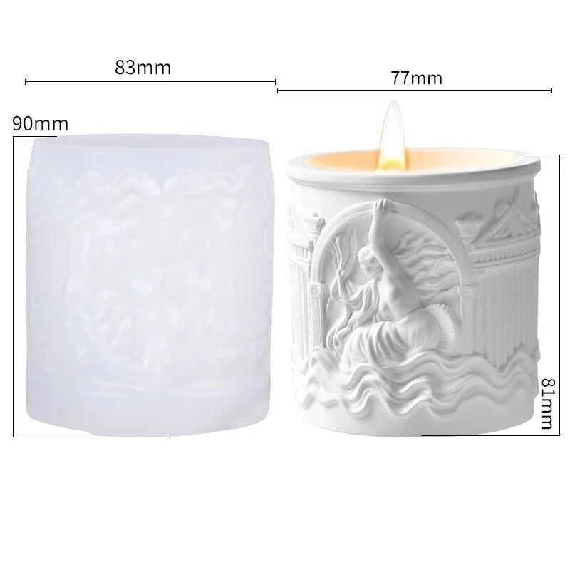 Renaissance Silicone Mold – Candle, Resin & Plaster DIY Craft