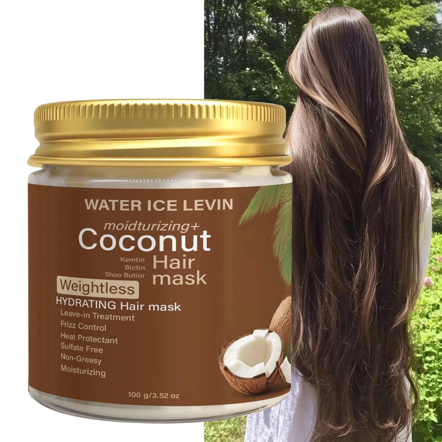 Sulfate-Free Coconut Hair Mask – Moisturizing Treatment