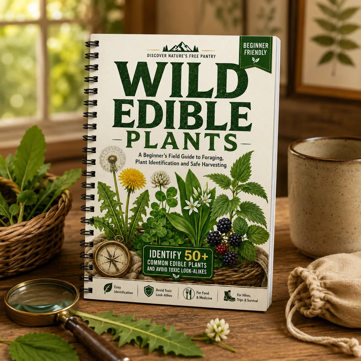 Wild Edible Plants Identification Guide Beginner Foraging Field