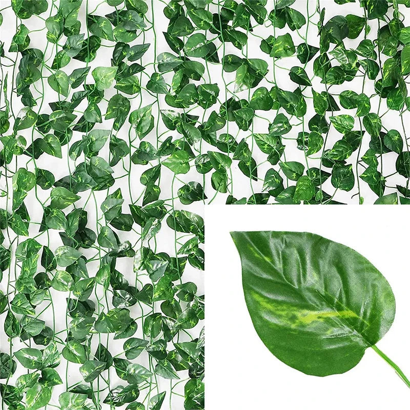Artificial Ivy Vine Garland Silk Leaf Hanging Decor 2–10M