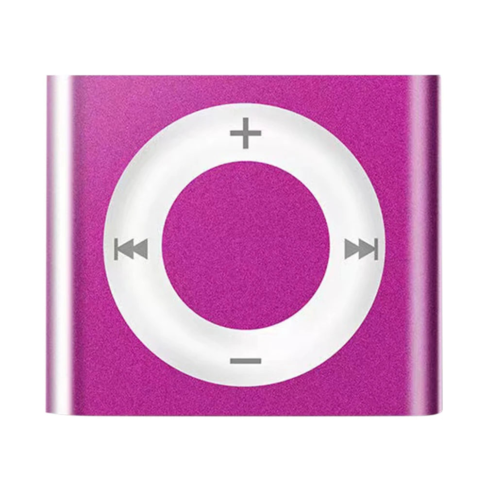 Mini Audio Player Build in Speaker Clip-on Sports Music Player Rechargeable 180mAh with Headphone Support TF Card for Boys Girls Peaceful Pleasures Health and Wellness Rose Red