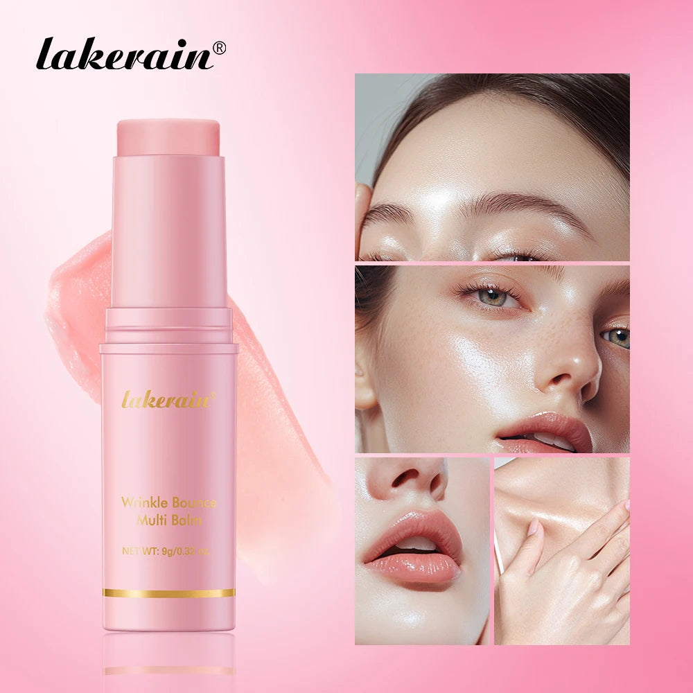 Korean Pink Hydrating Stick Extract Deep Hydrating Facial Skin Multi-functional Pink Balm Stick Skin Care Makeup Base Products Peaceful Pleasures Health and Wellness