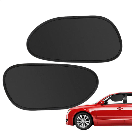 Car Side Window Sun Shade 2PCS Electrostatic UV Protection Static Cling Sunshade For Privacy, SUV Sedan Road Trip Driving Peaceful Pleasures Health and Wellness