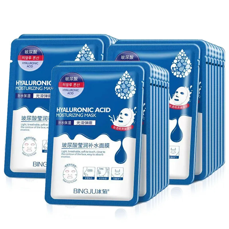 BIOAOUA Hyaluronic Acid Sheet Masks – Hydrating & Anti-Aging