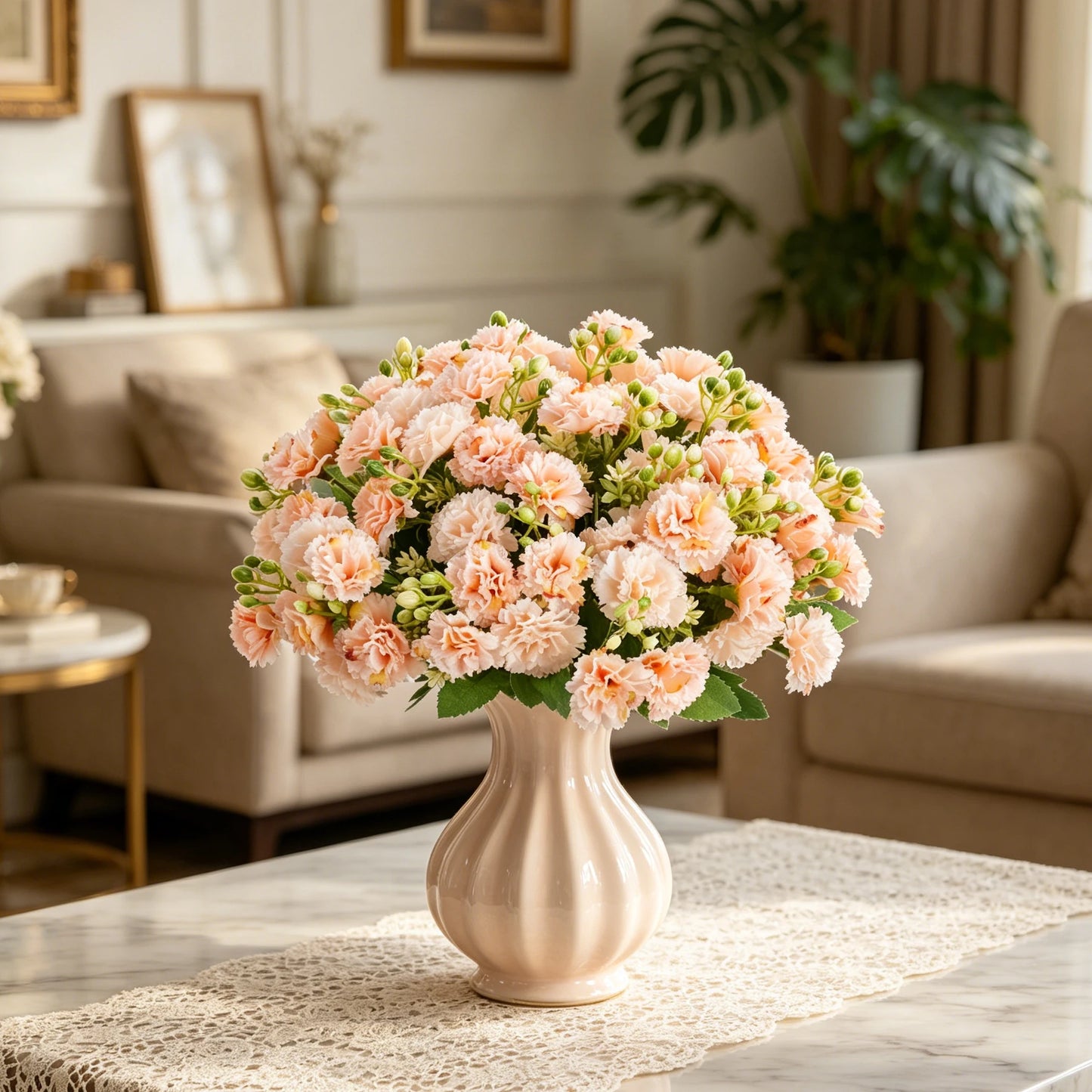 Silk Carnation Artificial Flowers – Wedding & Home Decor