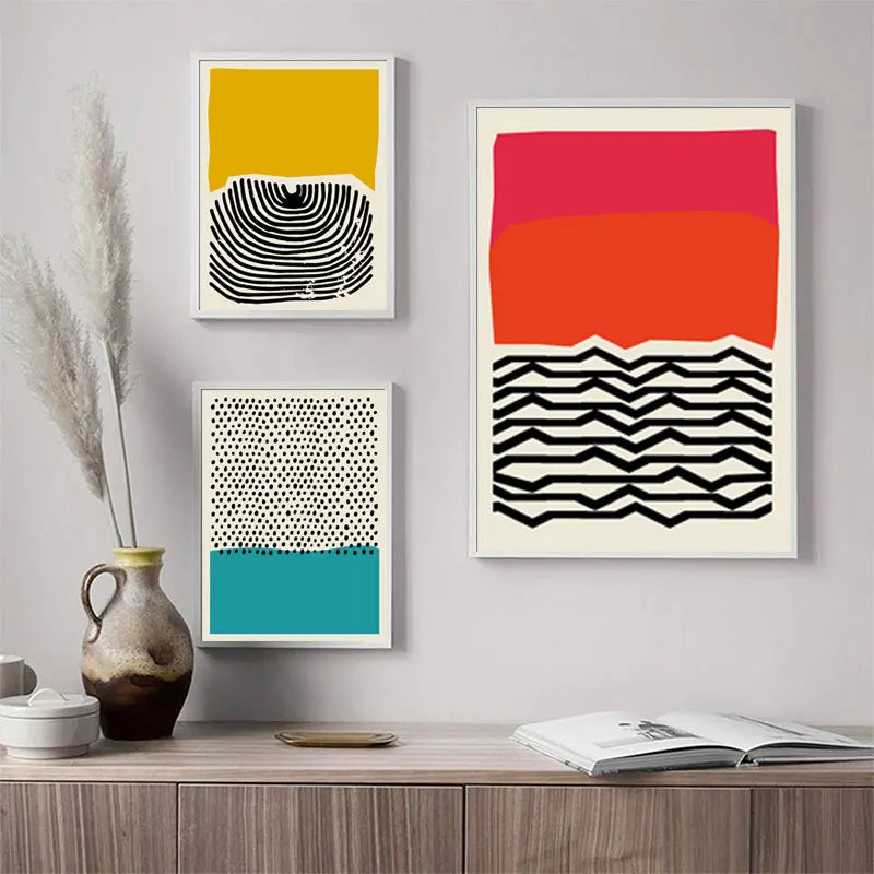 Wall Art Canvas Painting Home Decoration Modern Multicolored Abstract Geomotric Picture Prints Nordic Posters Modern Living Room Peaceful Pleasures Health and Wellness