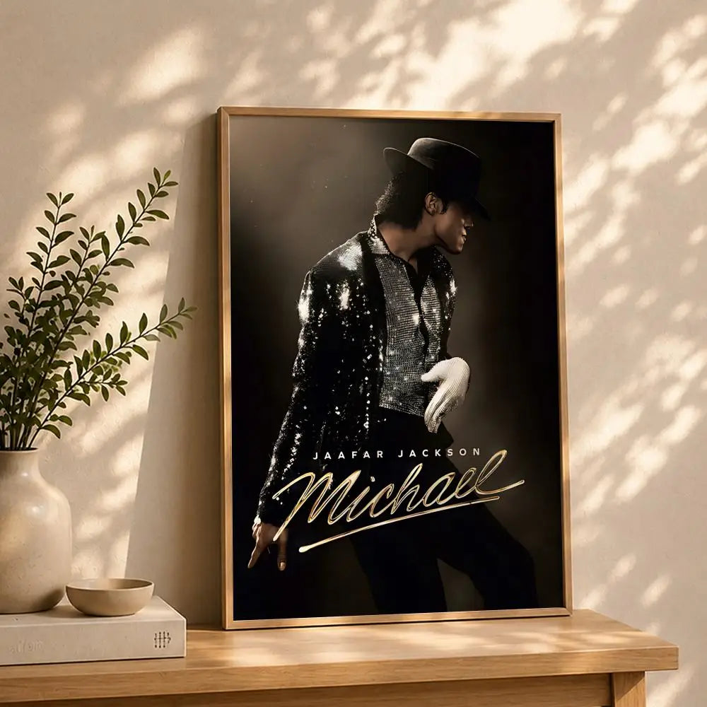Movie-Michael Poster HD Self Adhesive Waterproof Wall Art Ideal for Home Office Dorm Bedroom Great Gift Peaceful Pleasures Health and Wellness White9 21X30cmNoframe