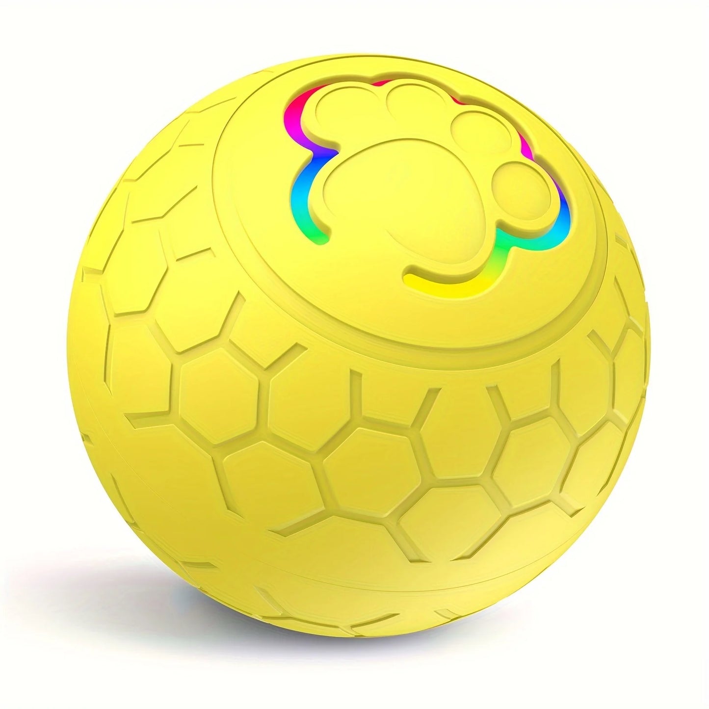 Smart Interactive Pet Toy Ball – RGB Lights, Auto Roll & Bounce