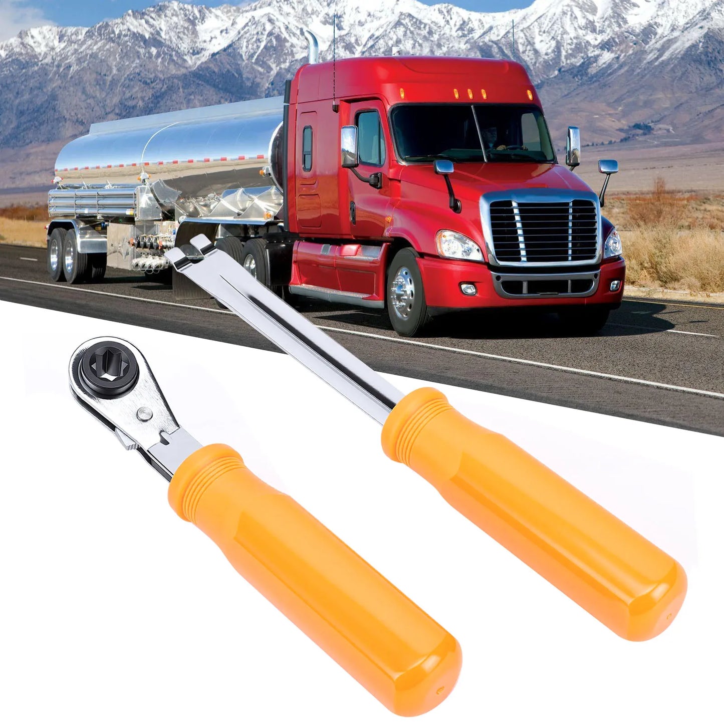 5/16" Slack Adjuster Tool & Ratchet Wrench for Semi Trucks