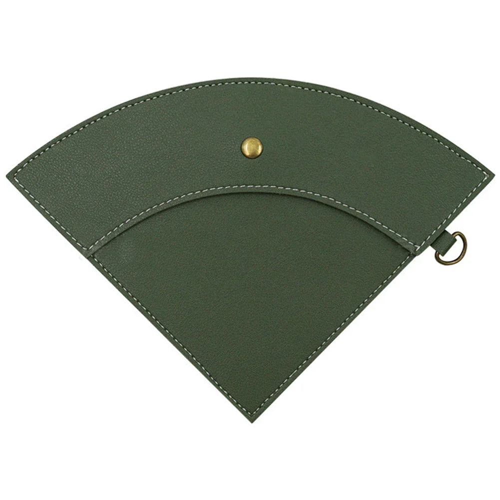 PU Leather Coffee Filter Paper Holder Bag | Waterproof Pouch Coffee Filter Holder Peaceful Pleasures Health and Wellness Green