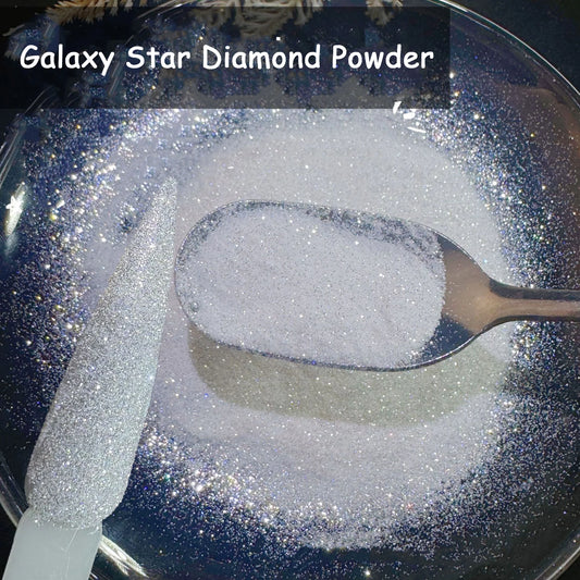 Aurora Chrome Nail Glitter Powder | White Holographic Sparkle 500g Chrome Nail Powder Peaceful Pleasures Health and Wellness