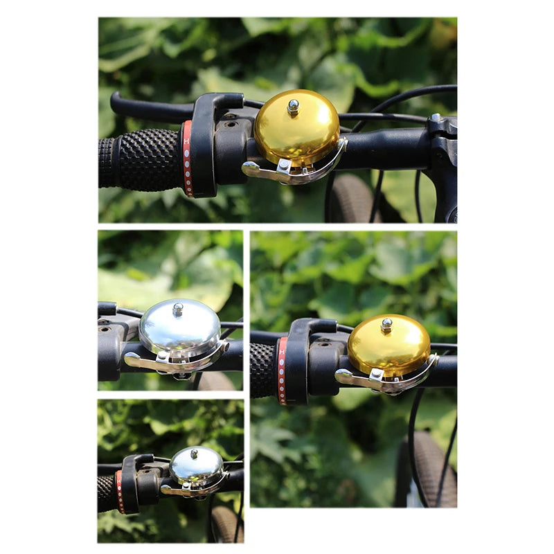 Retro Aluminum Bike Bell – Loud, Waterproof, Easy Install