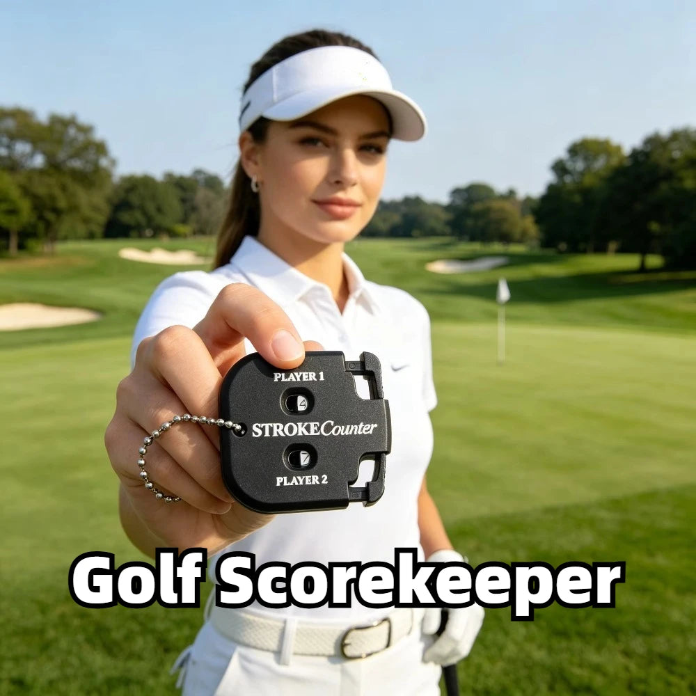 Mini Portable Golf Shot Count Putter Score Counter With Two Digits Scoring Easy Return To Zero Golf Accessories With Key Chain Peaceful Pleasures Health and Wellness