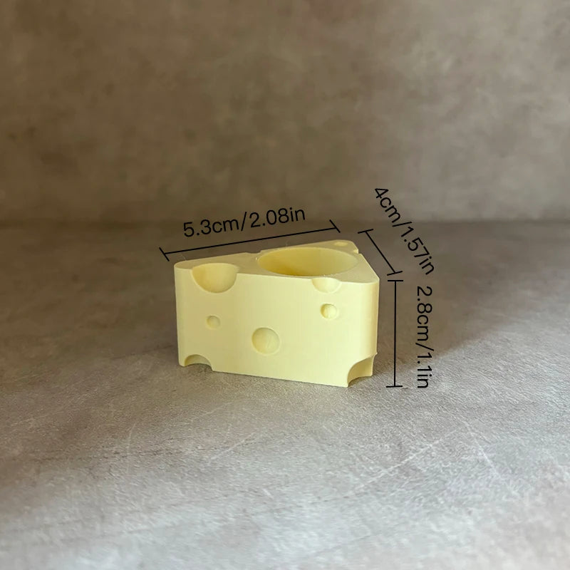 Mini Cheese Succulent Pots Set of 2 | Cute Desktop Plant Decor