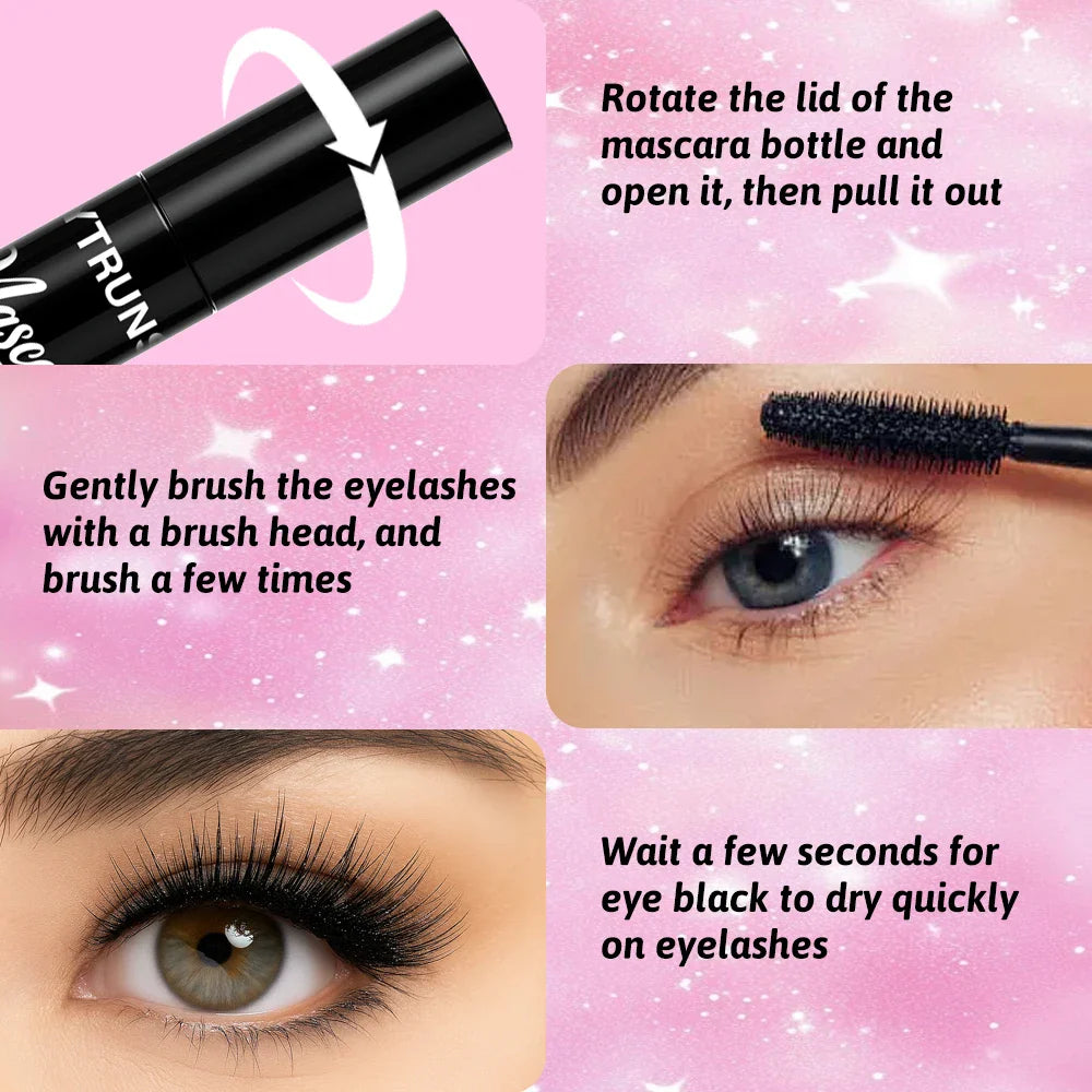 8 Color Glitter Mascara – Waterproof, Lengthening & Volumizing