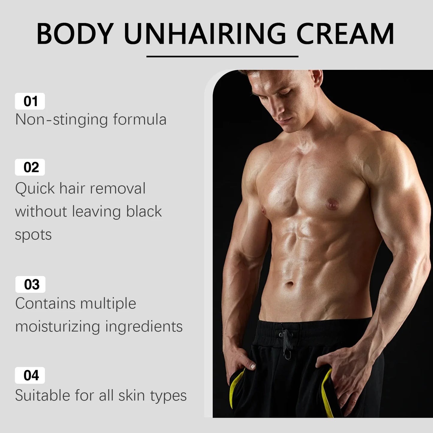 East Moon Painless Body Hair Removal Cream & Growth Inhibitor