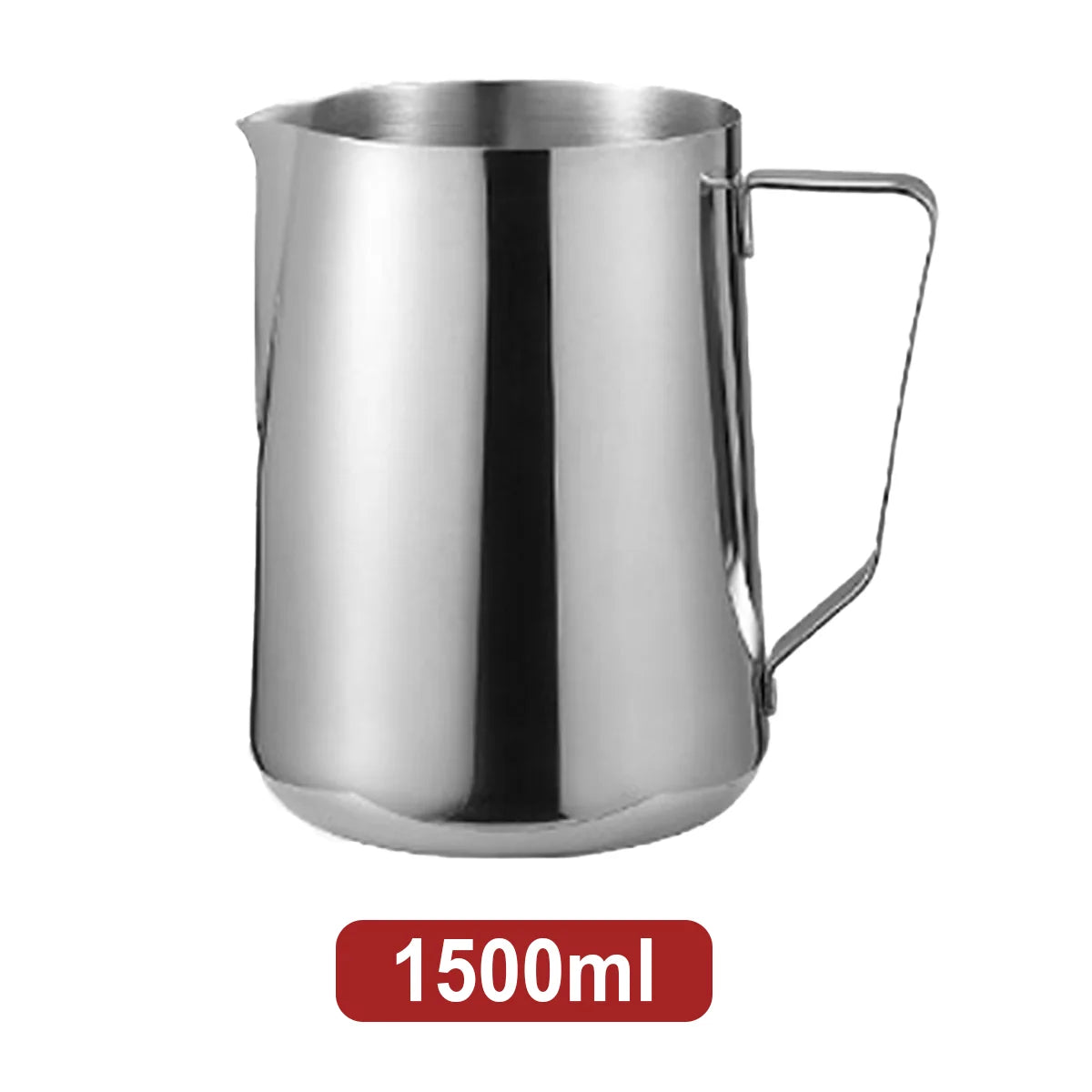 Leeseph Stainless Steel Milk Frothing Pitcher with Drip Resistant Spout, Latte Art Pitcher for Cappuccino Espresso Barista&Home Peaceful Pleasures Health and Wellness 1500ML