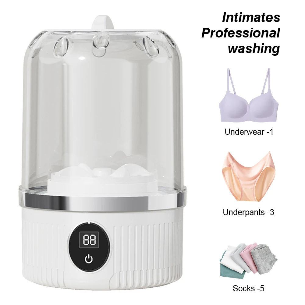 Portable Cordless Mini Washing Machine – Rechargeable Laundry Cup