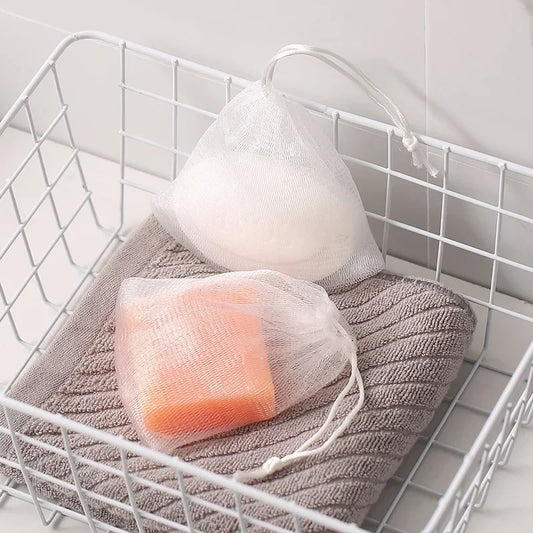 10-Pack Mesh Soap Bags – Foaming & Exfoliating Net Pouches Soap Mesh Bag Peaceful Pleasures Health and Wellness