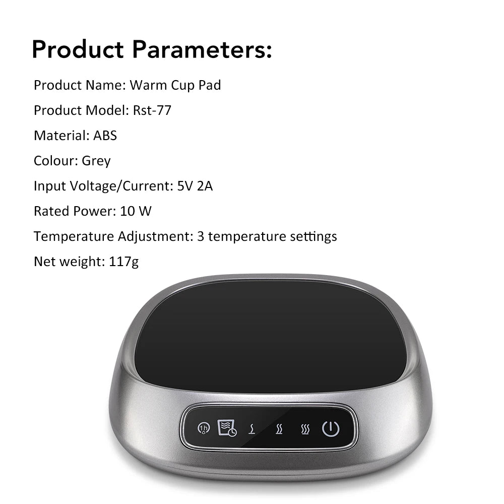 USB Cup Warmer Coffee Smart Constant Temperature Electric Mug Heating Pad Warm Milk Plate Home Office Tea Water Heater Coaster Peaceful Pleasures Health and Wellness cup warmer