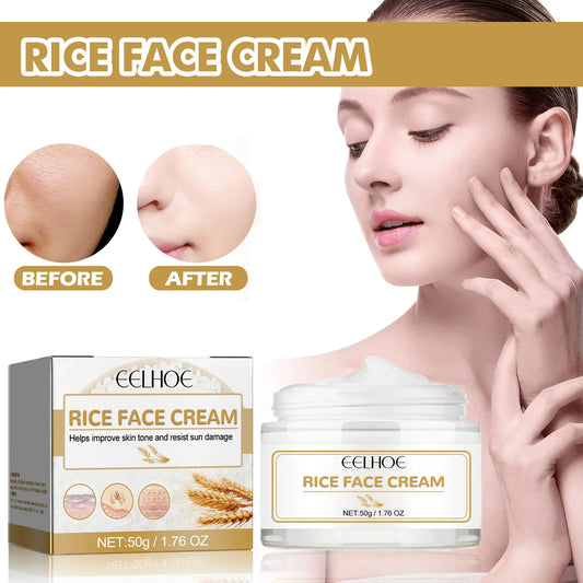 EELHOE White Rice Face Cream – Brighten, Firm & Hydrate Brightening Face Cream Oasis Select