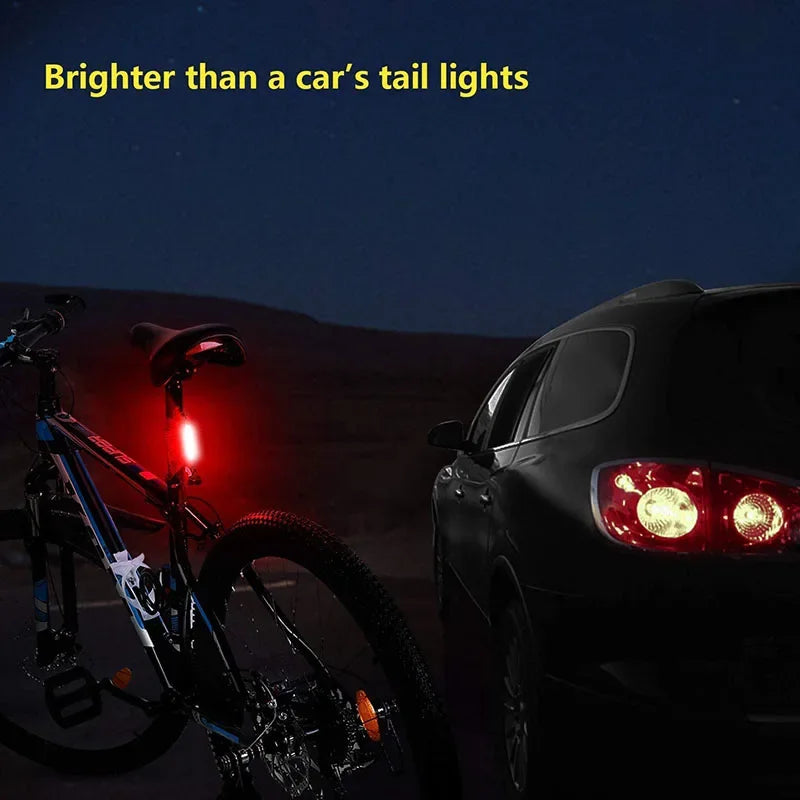 USB Rechargeable Bike Tail Light – 6 Modes, IPX5 Waterproof