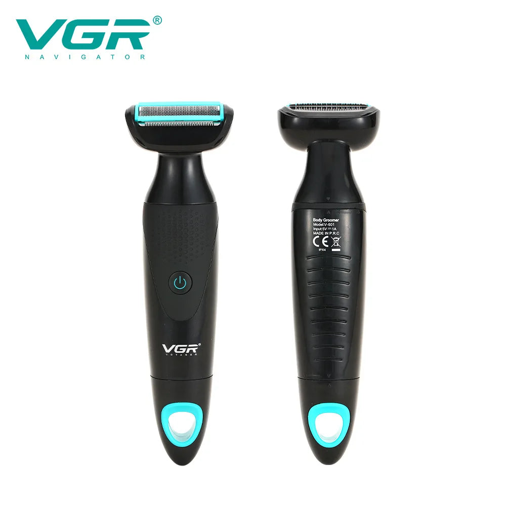 VGR 601 New Retro MEN'S Multi-functional 2-in-1 Shaver IPX4 Wash Nose Hair Shaver Peaceful Pleasures Health and Wellness