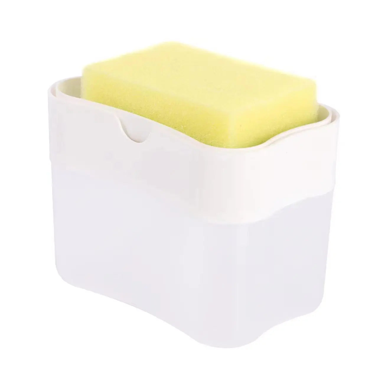 Kitchen Style Automatic Liquid Dispenser Dishwashing Brush Pot Tool Soap Dispenser with Press Cleaning Pot Brush Peaceful Pleasures Health and Wellness 2