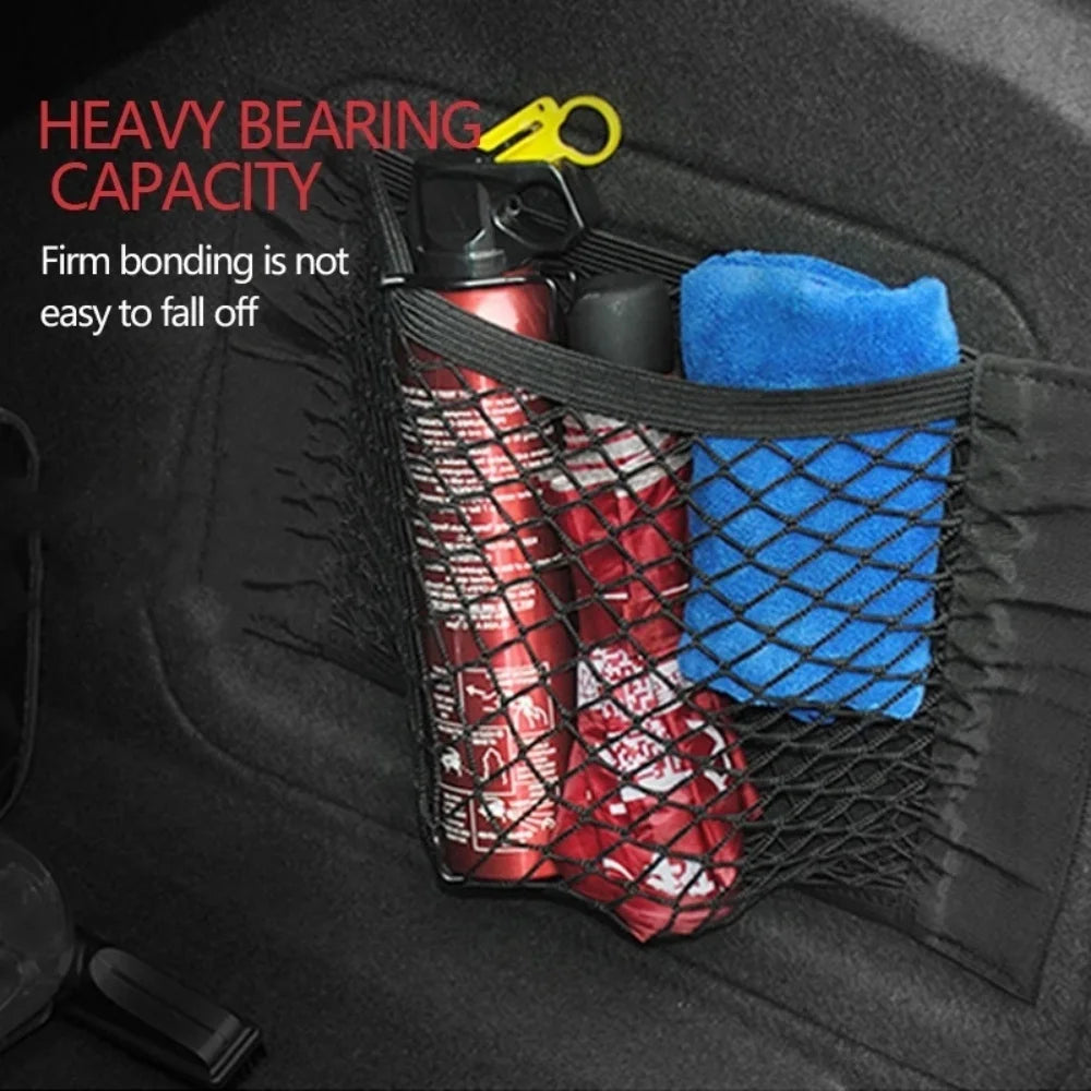 Car Seat Back Elastic Mesh Net Organizer – 5 Sizes