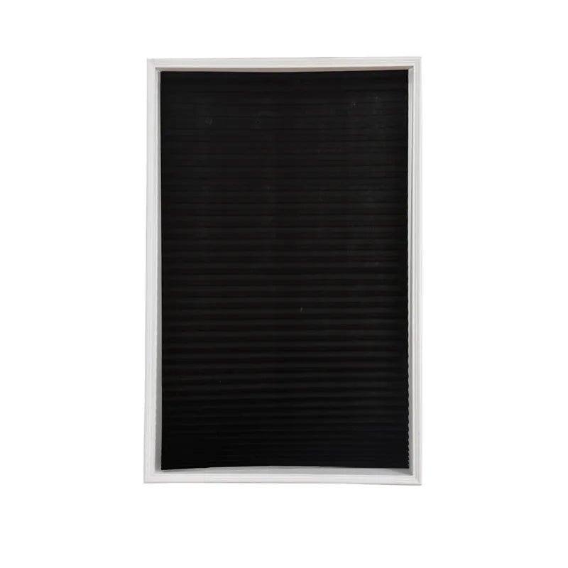 Self-Adhesive Blinds Semi-Blind Window Curtains Bathroom Kitchen Balcony Office Blinds Pleated Curtains Peaceful Pleasures Health and Wellness Black 90x150cm