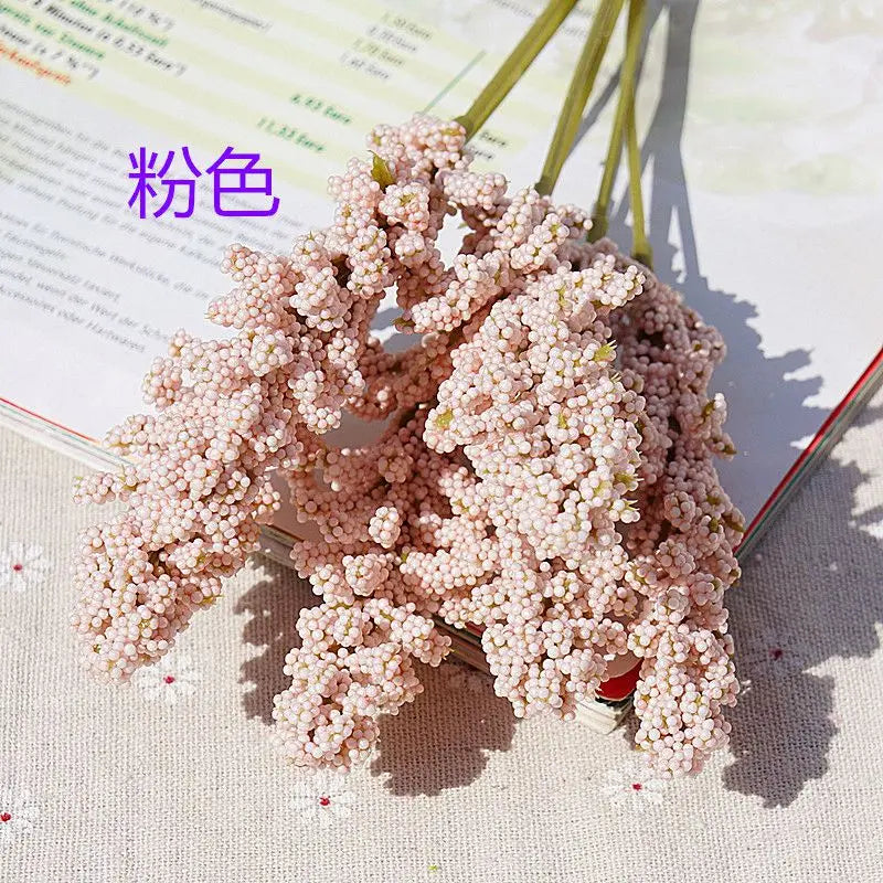 PE Lavender Artificial Flowers – Wedding & Home Décor Bouquet