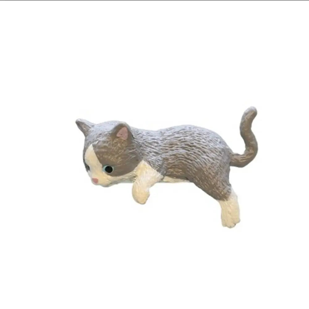 Office Desktop Mini Cute Little Cat Ornament Computer Car Center Console Display Screen Edge Decoration Figurine Simulation Cats Peaceful Pleasures Health and Wellness 03