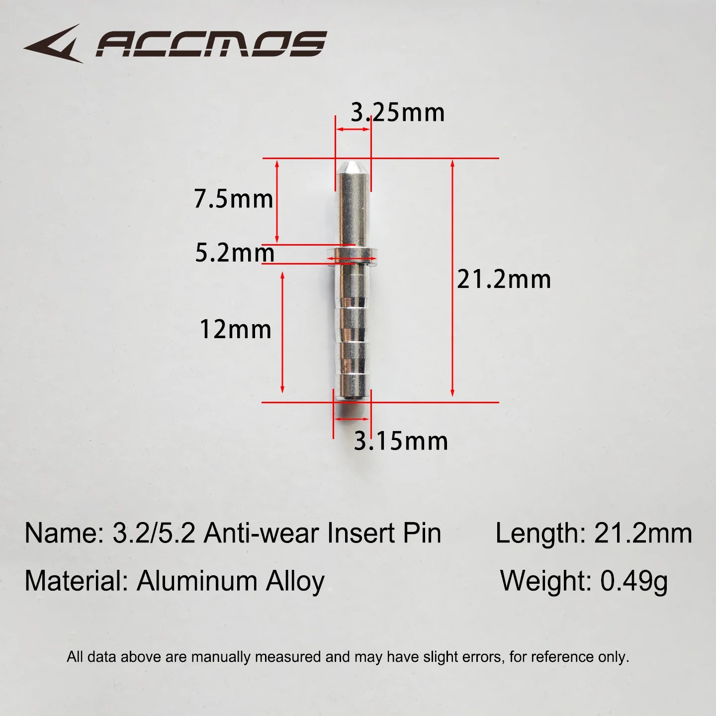 Nock Pin ID3 Aluminum Arrow Tail Shaft Archery Shooting Accessories