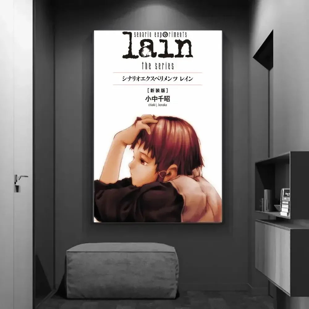 Serial Experiments Lain Anime Canvas Poster | Retro Wall Art