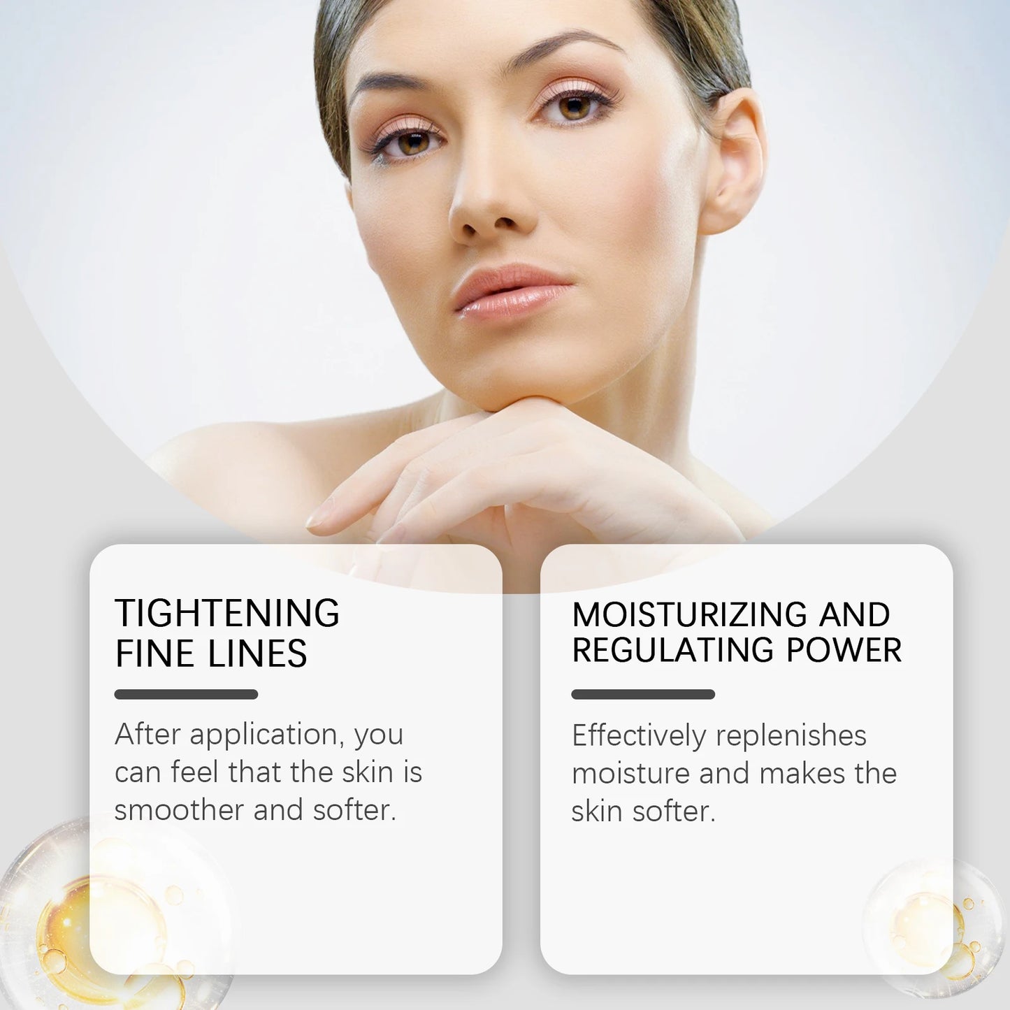Anti-Aging Essence Lighen Wrinkles Antioxidant Repair Dry Damaged Skin Pore Minimizing Firming Lifting Moisturizing Facial Serum Peaceful Pleasures Health and Wellness