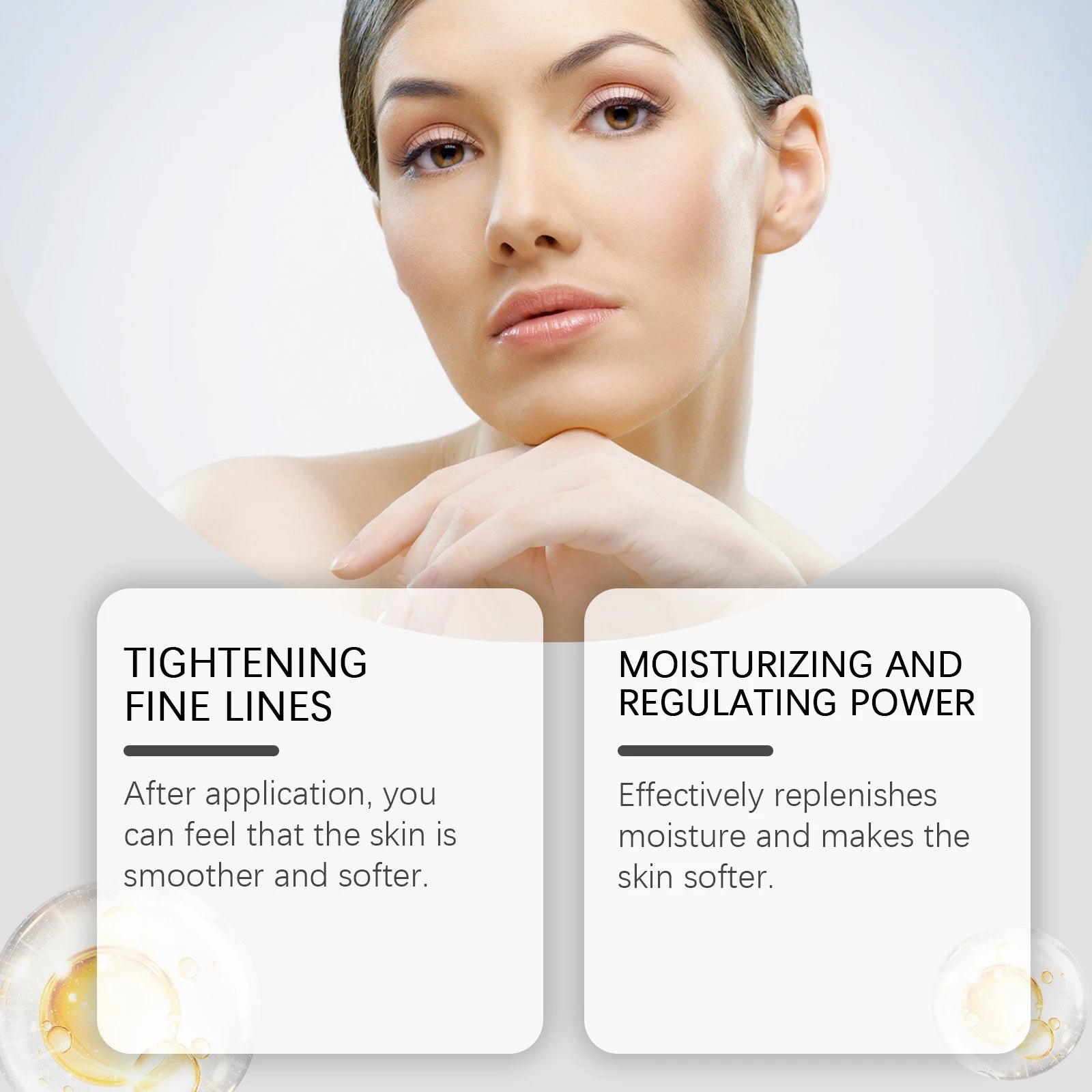Anti-Aging Essence Lighen Wrinkles Antioxidant Repair Dry Damaged Skin Pore Minimizing Firming Lifting Moisturizing Facial Serum Peaceful Pleasures Health and Wellness