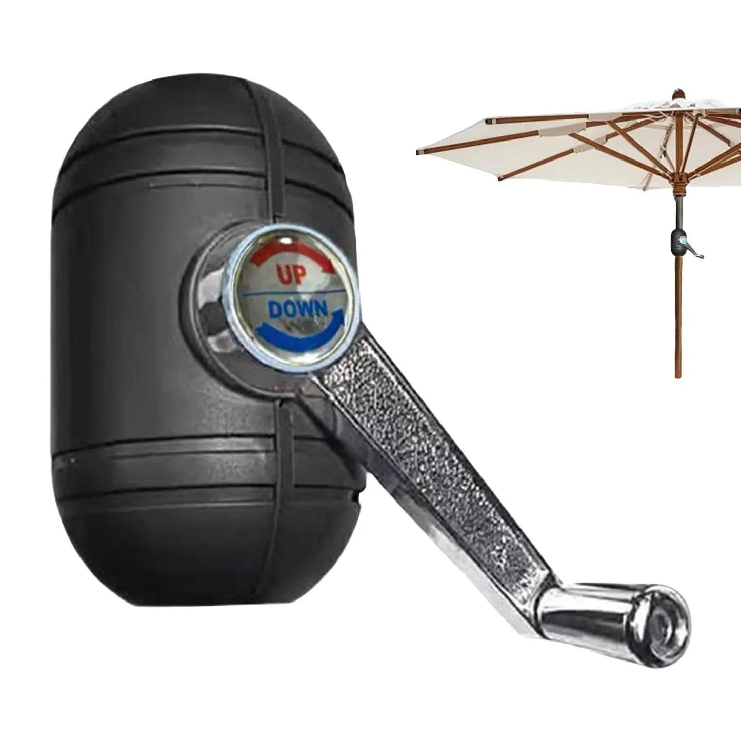 Patio Umbrella Accessories Space-saving Parasol Parts Hand Cranked Long-Lasting Middle Column Umbrella For Balcony Pool Picnic Peaceful Pleasures Health and Wellness China Mainland