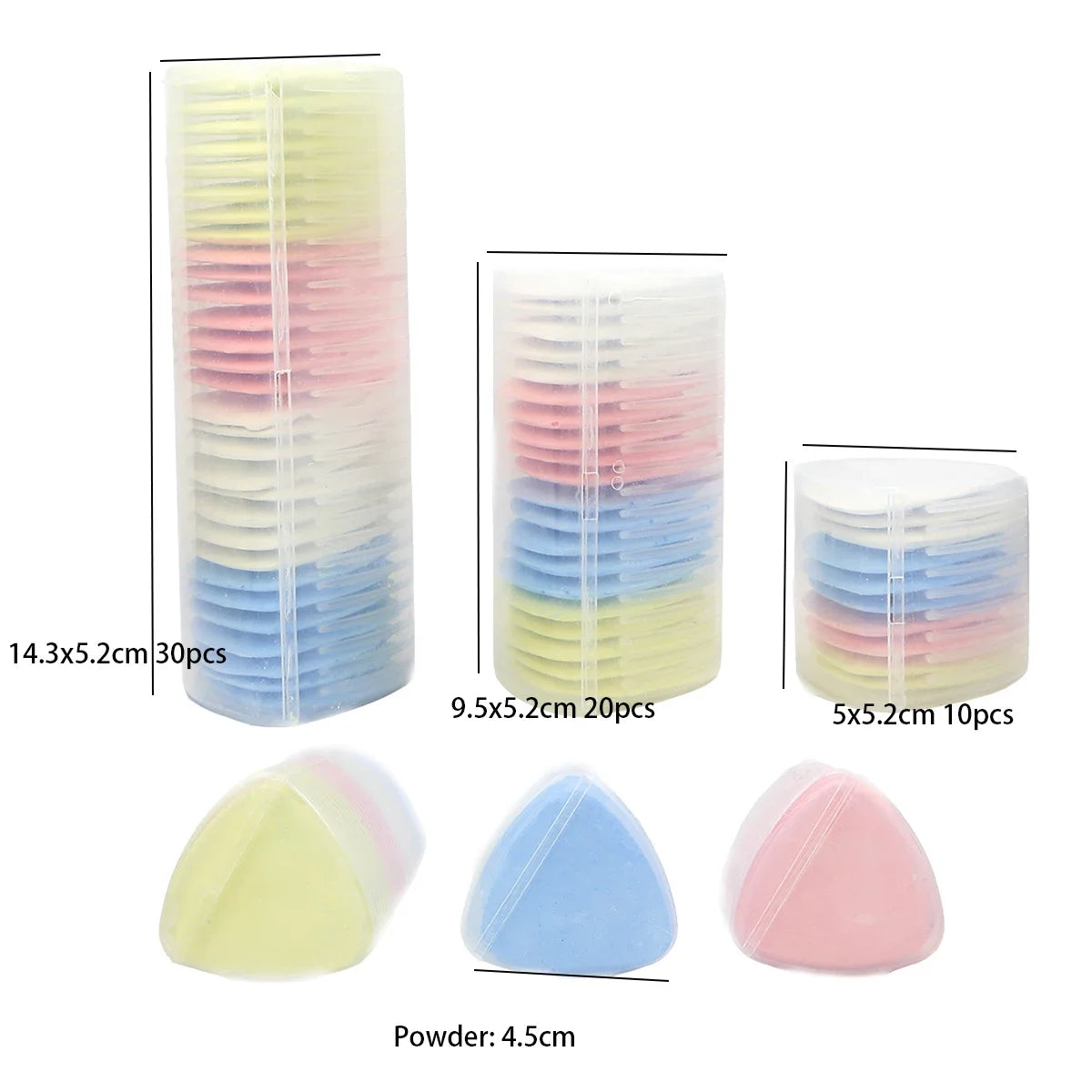10-30pcs Colored White Scratching Powder Painting Powder Cutting Powder Pieces Tailor Scratching Powder Chalk Cutting Supplies S Peaceful Pleasures Health and Wellness