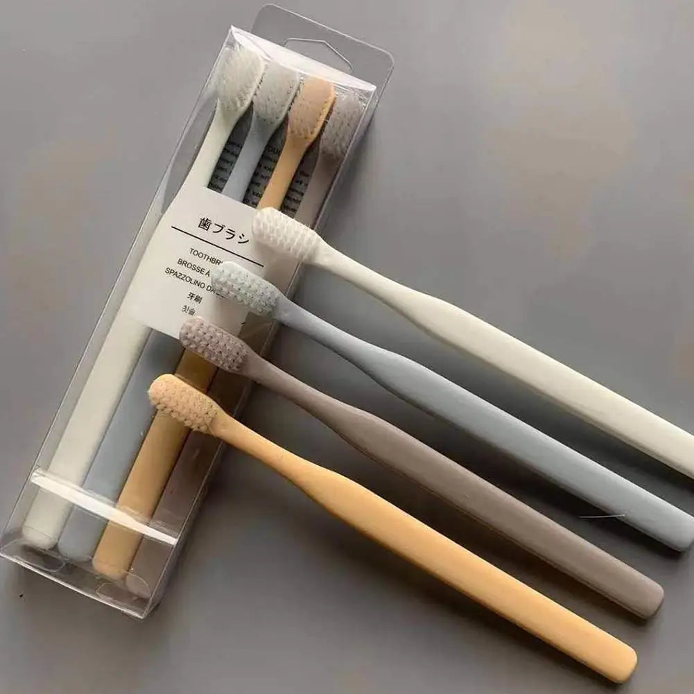 4-Pack Soft Bristle Toothbrush – Deep Clean & Sensitive Gums