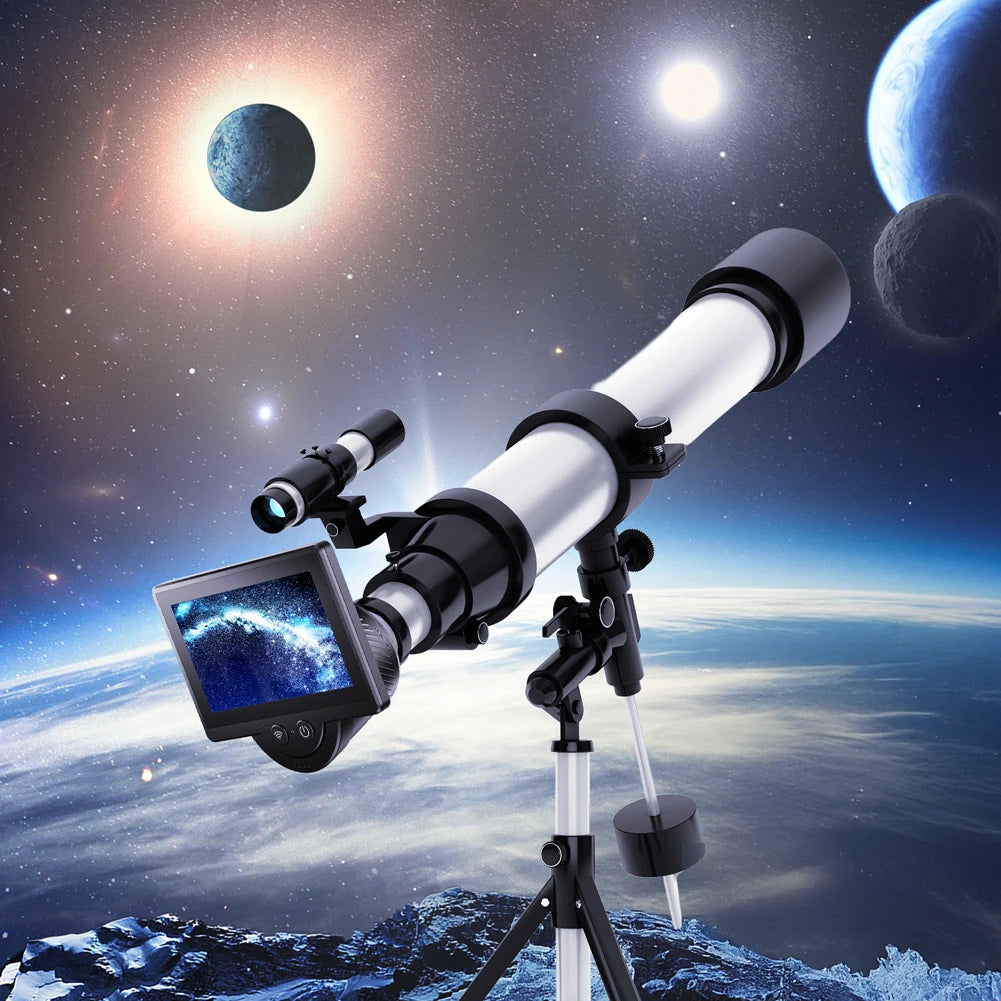 WiFi 1080P Digital Telescope Eyepiece with 4.3" IPS Screen Telescope Accessories Peaceful Pleasures Health and Wellness
