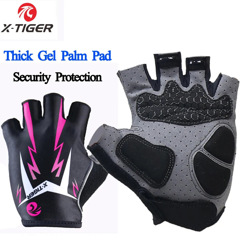 X-TIGER Half Finger Cycling Gloves – MTB, Gym & Riding