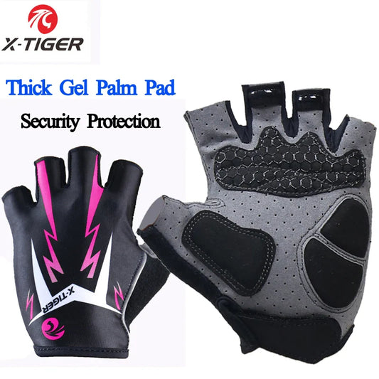X-TIGER Half Finger Cycling Gloves – MTB, Gym & Riding Cycling Gloves Oasis Select